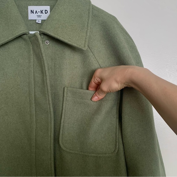 NA-KD Oversized Short Chest Pocket Jacket - Picture 7 of 14